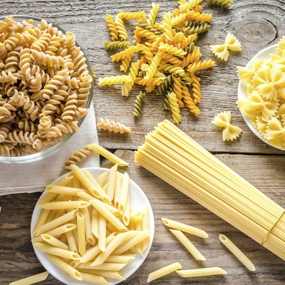 Various types of pasta