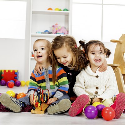 Kids playing in the room