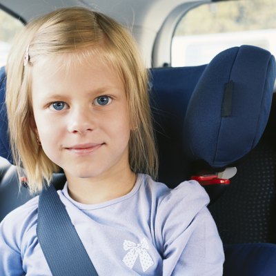 Girl in the car seat