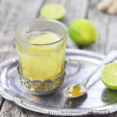 ginger ,lime and honey hot drink
