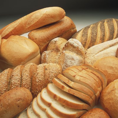 various bread items