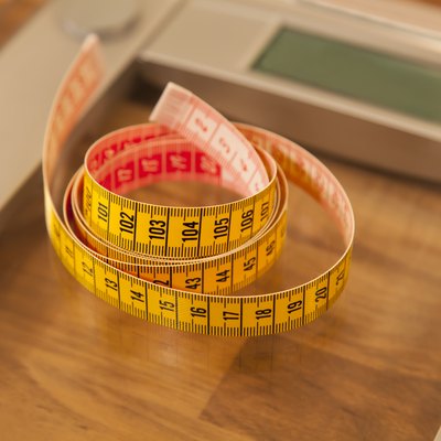 Tape measure and weight scale.