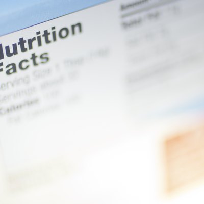 Nutrition Facts Label