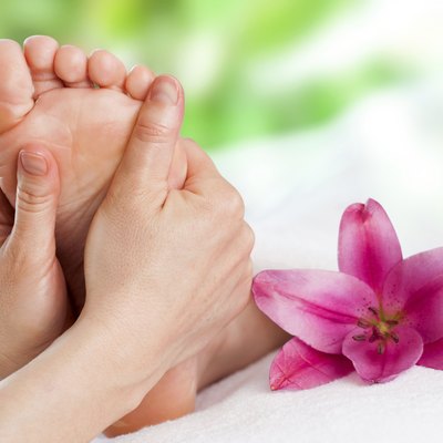 Reflexology massage.