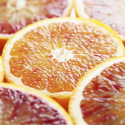 Blood orange close up