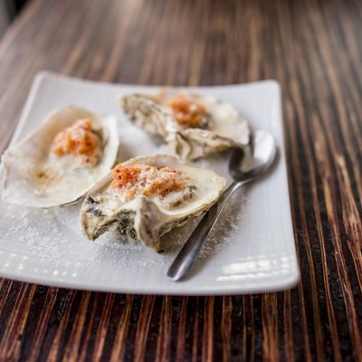 Baked oysters