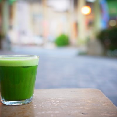Matcha and light in the town
