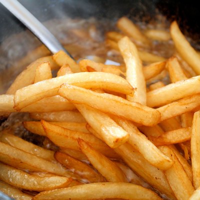 French Fries In The Deep Fryer