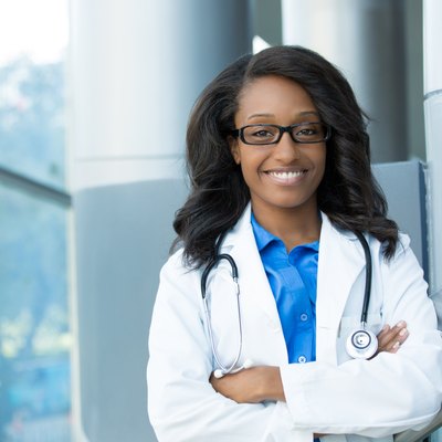 Friendly healthcare professional