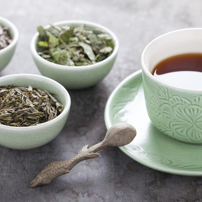 Different sorts of green tea