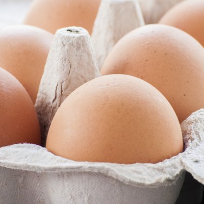 Organic eggs from pasture-raised chickens.
