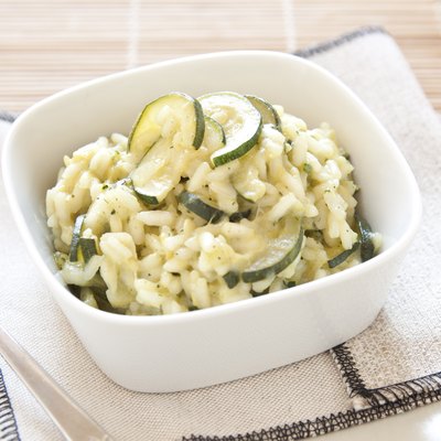 Risotto with zucchini