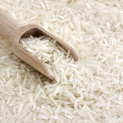 close up of basmati rice