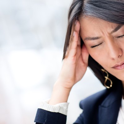 Stressed business woman