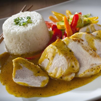 Chicken Breast with lemon and coriander sauce