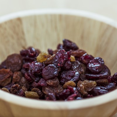 Cranberry and raisin