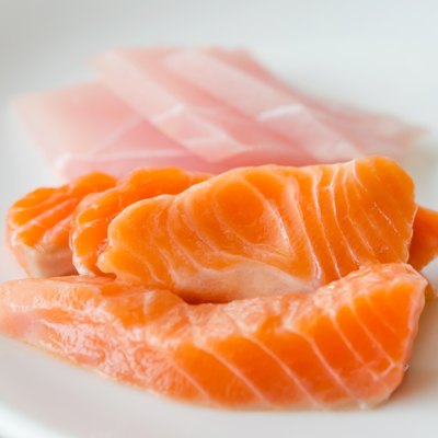 Salmon sashimi