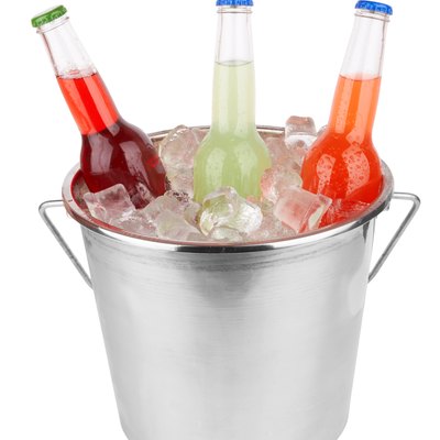 bottles in bucke