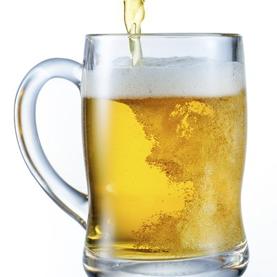 Beer pouring into mug