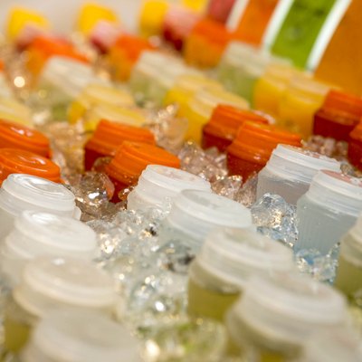 Juice bottles