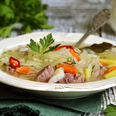 Shchi - traditional russian cabbage soup.