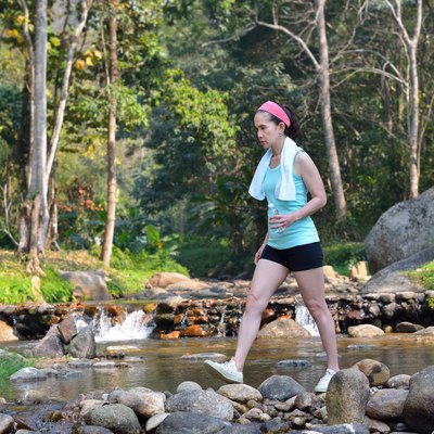 Woman exercising