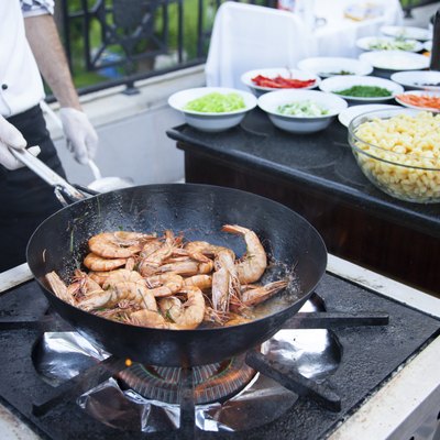 Cook shrimp
