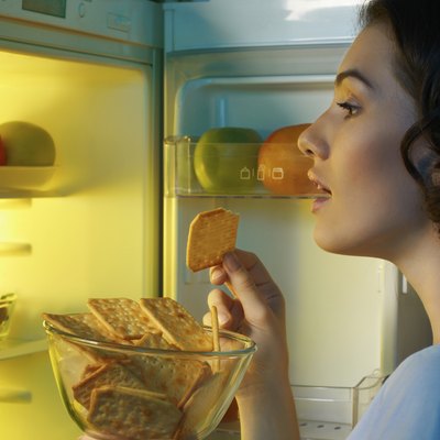 fridge with food