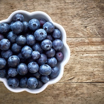 fresh organic blueberries