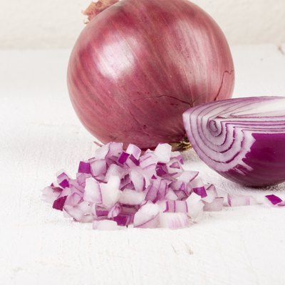 Fresh finely diced red onion