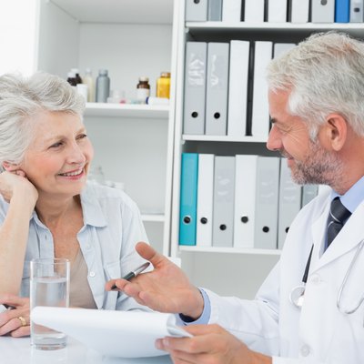Female senior patient visiting a doctor