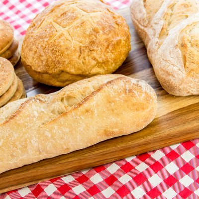 assortment of fresh baked breads