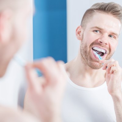 Using whitening toothpaste