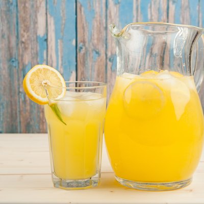 Fresh and icy lemonade