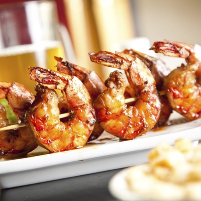 Shrimp grilled with beer