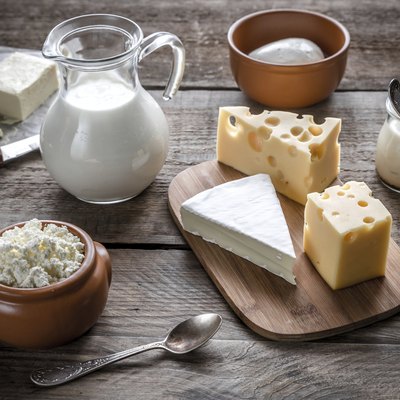Various types of dairy products
