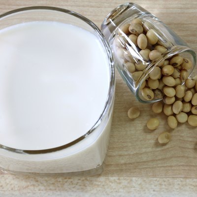 Glass of Fresh Soy Milk