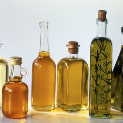 Assorted bottled cooking oils