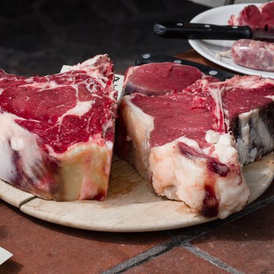 Florentine steak ready for grill