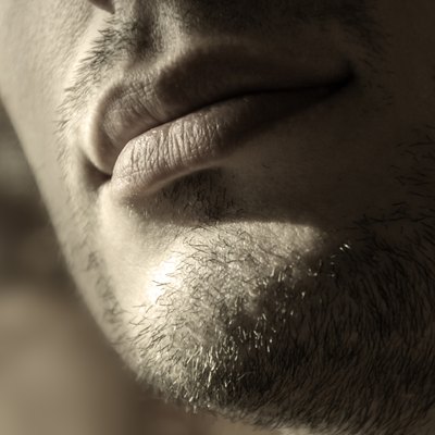 unshaven young man