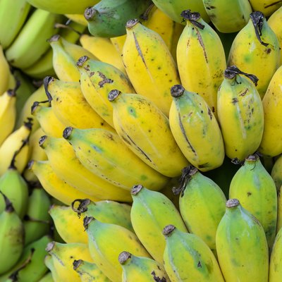 Ripe banana fruit background