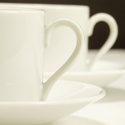 Two cups and saucers