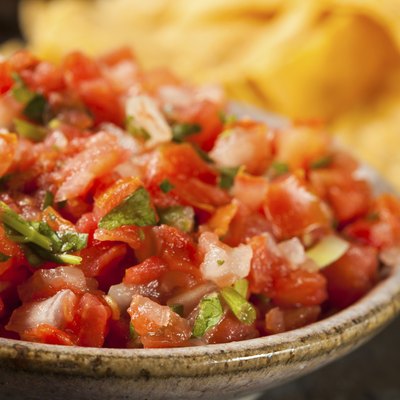 Homemade Pico De Gallo Salsa and Chips