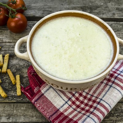 homemade kefir in a bowl