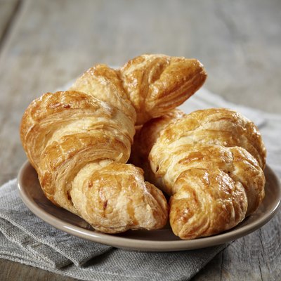 Fresh baked croissants
