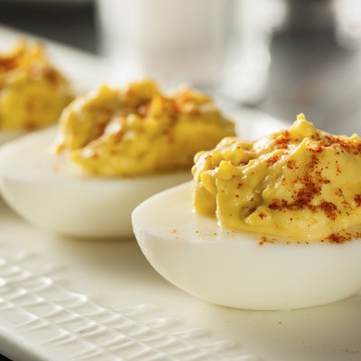 Healthy Deviled Eggs as an Appetizer