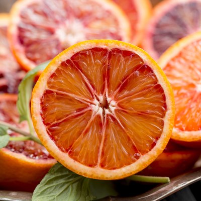 Sliced blood orange