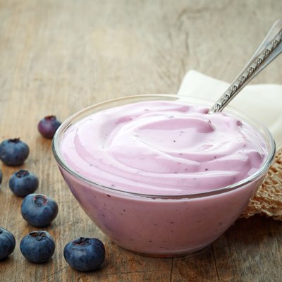 bowl of yogurt