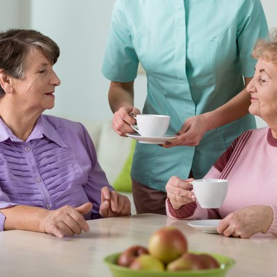 Senior residents of nursing home