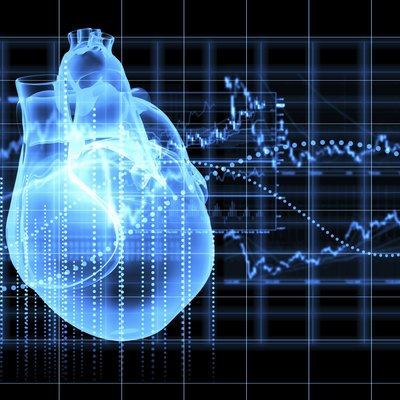 Human heart beats